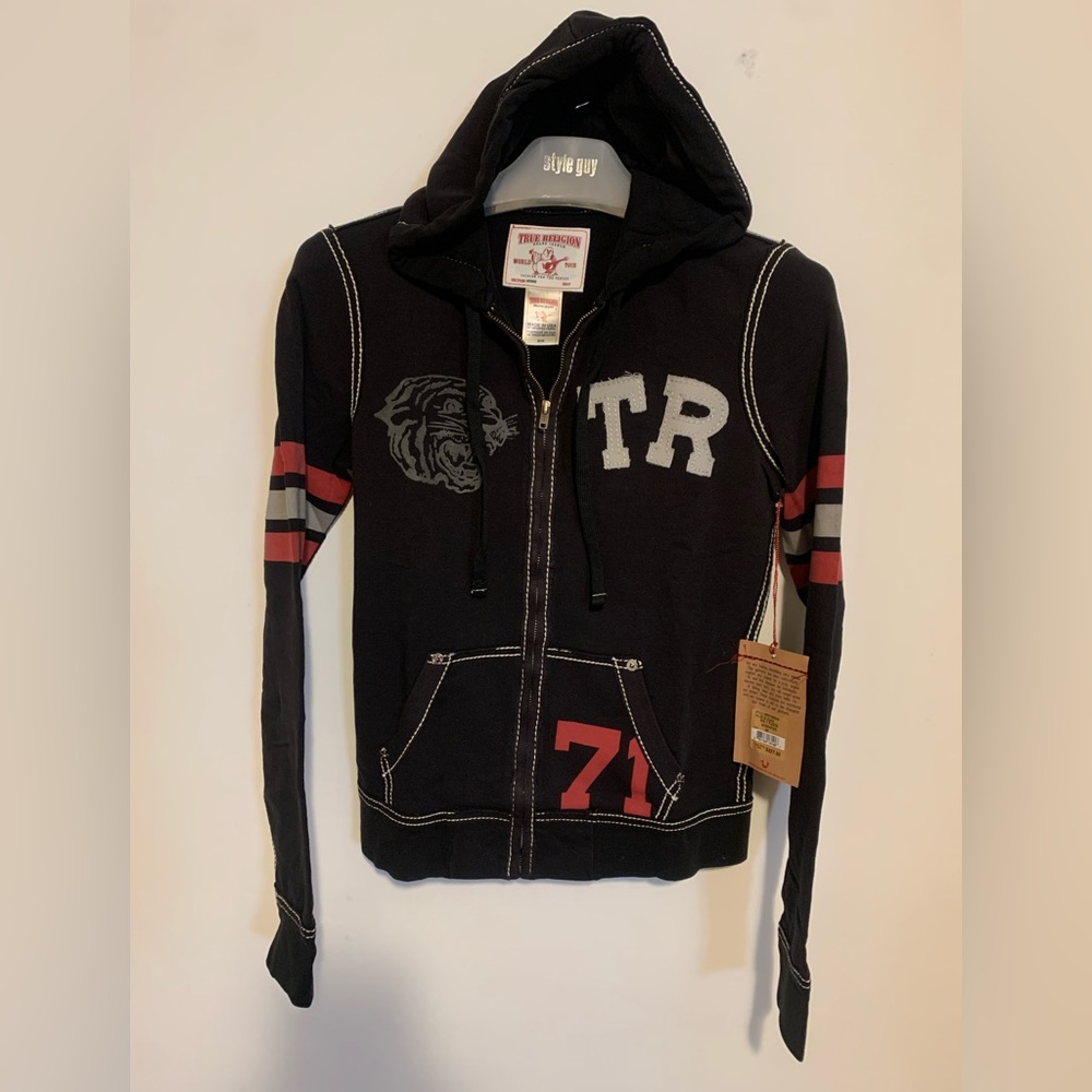 NWT True Religion Women’s Zip-Up Hood Made in USA : Y2K Version